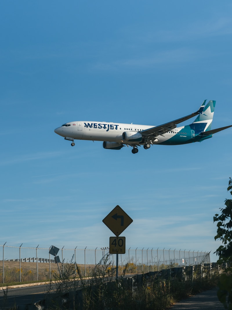 WestJet flight
