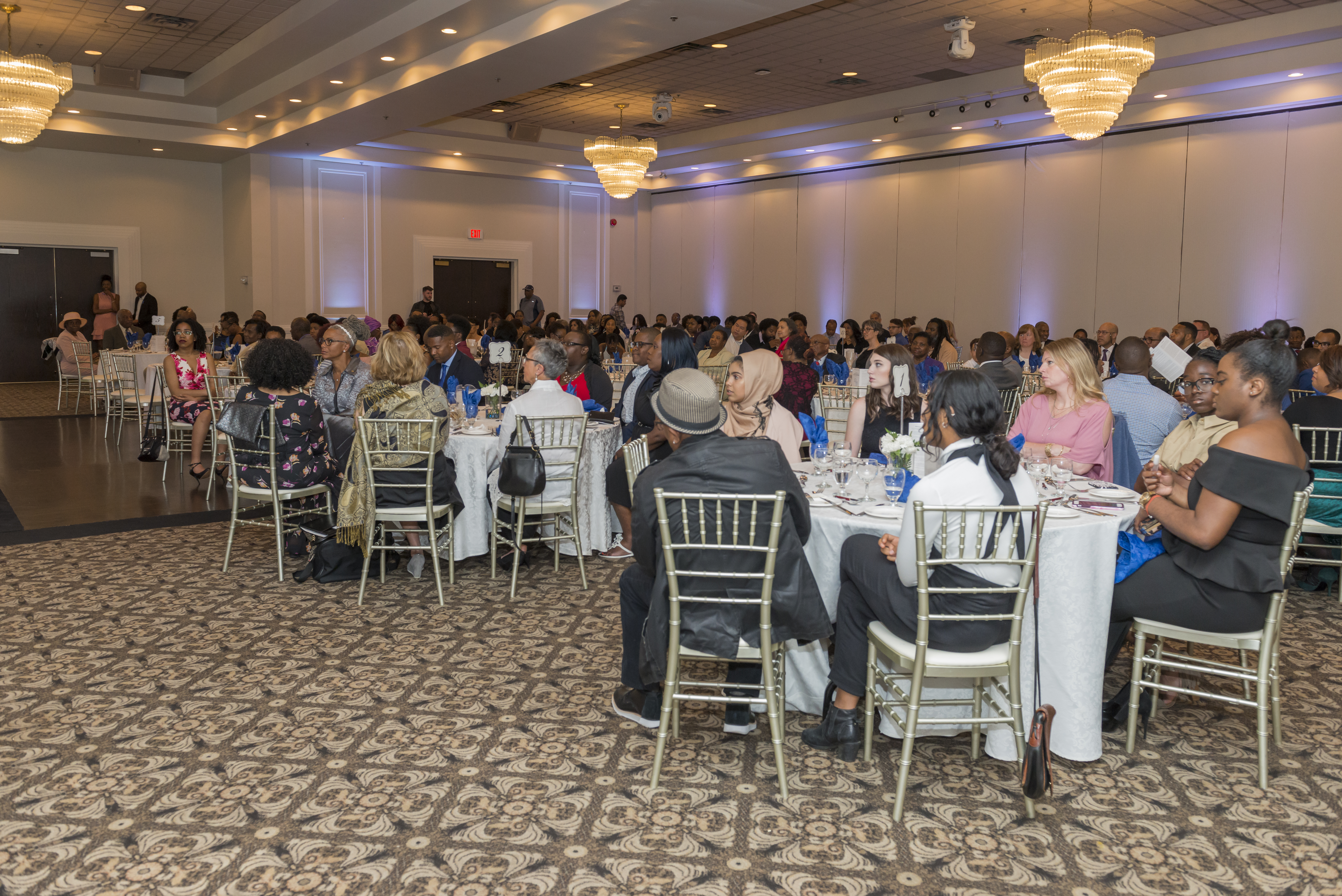 Past gala dinner — full banquet hall